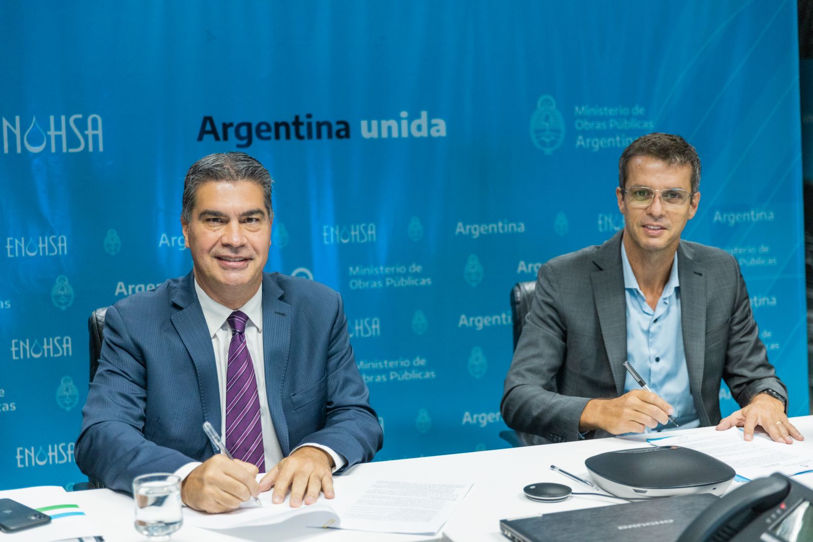 *CONVENIO ENTRE PROVINCIA Y NACIÓN PARA EXTENDER REDES DOMICILIARIAS DE AGUA POTABLE EN CINCO LOCALIDADES*