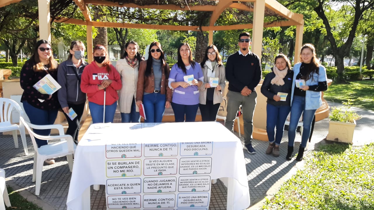 VILLA ANGELA: LA MUNICIPALIDAD ACOMPAÑÓ CAMPAÑA PARA LA BUENA CONVIVENCIA ESCOLAR 