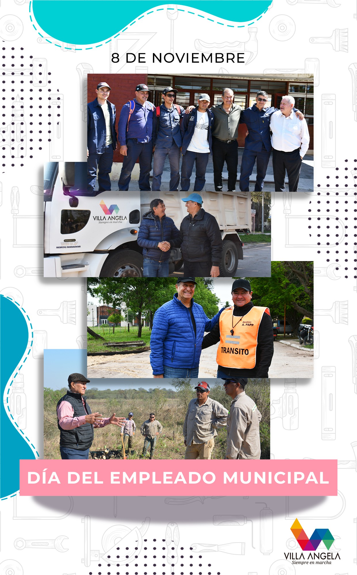 EL INTENDENTE PAPP SALUD&Oacute; A LOS EMPLEADOS MUNICIPALES EN SU D&Iacute;A