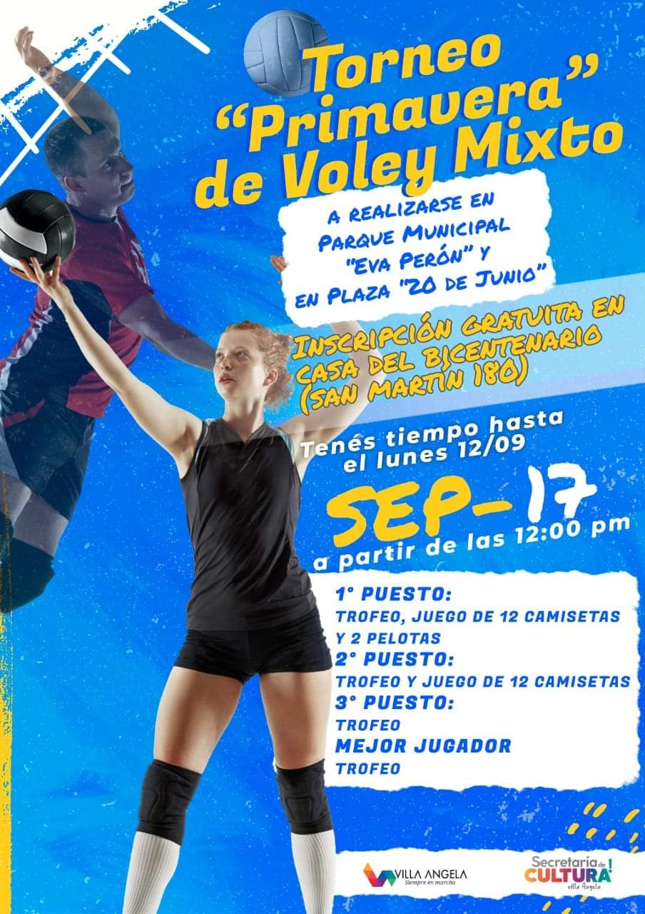 VILLA ANGELA : ARRANCA LA ESTUDIANTINA 2022 Y EL TORNEO DE VOLEY MIXTO