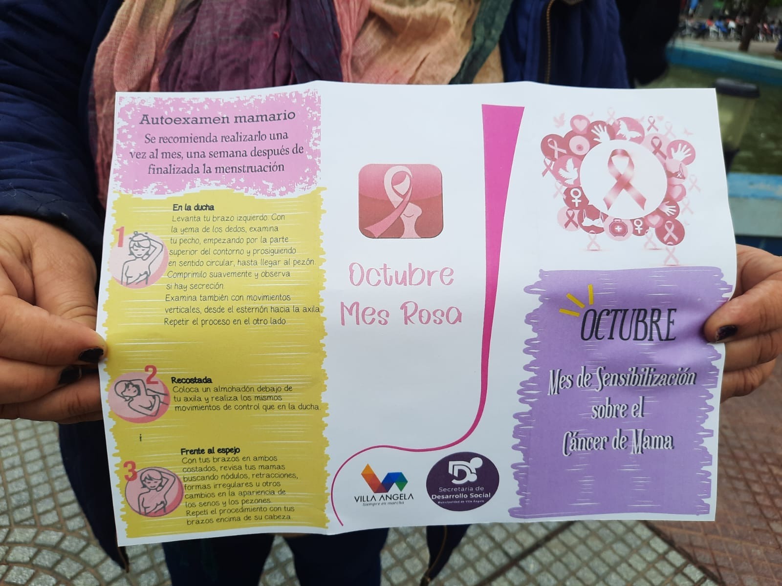 EL MUNICIPIO DE VILLA ÁNGELA PROMUEVE CAMPAÑA DE CONCIENTIZACIÓN SOBRE EL CÁNCER DE MAMA