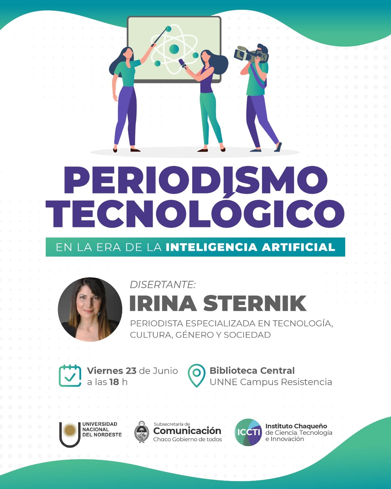 EL GOBIERNO INVITA ESTE VIERNES A LA DISERTACIÓN DE IRINA STERNIK SOBRE PERIODISMO TECNOLÓGICO