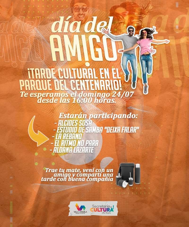 VILLA ANGELA : EL MUNICIPIO INVITA A VIVIR UNA TARDE CULTURAL