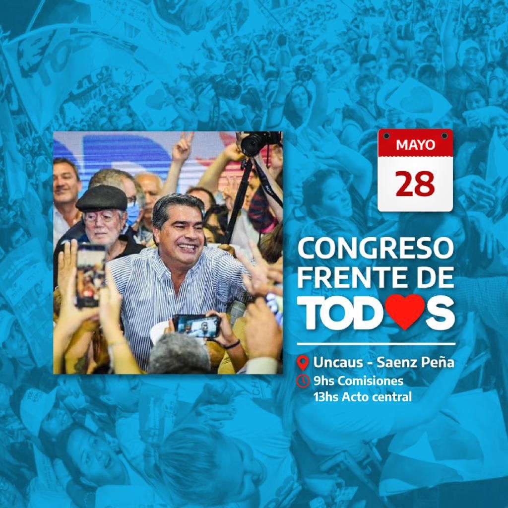 EL FRENTE DE TODOS CHACO SE PREPARA PARA SU PRIMER CONGRESO PROVINCIAL ESTE SÁBADO EN SÁENZ PEÑA