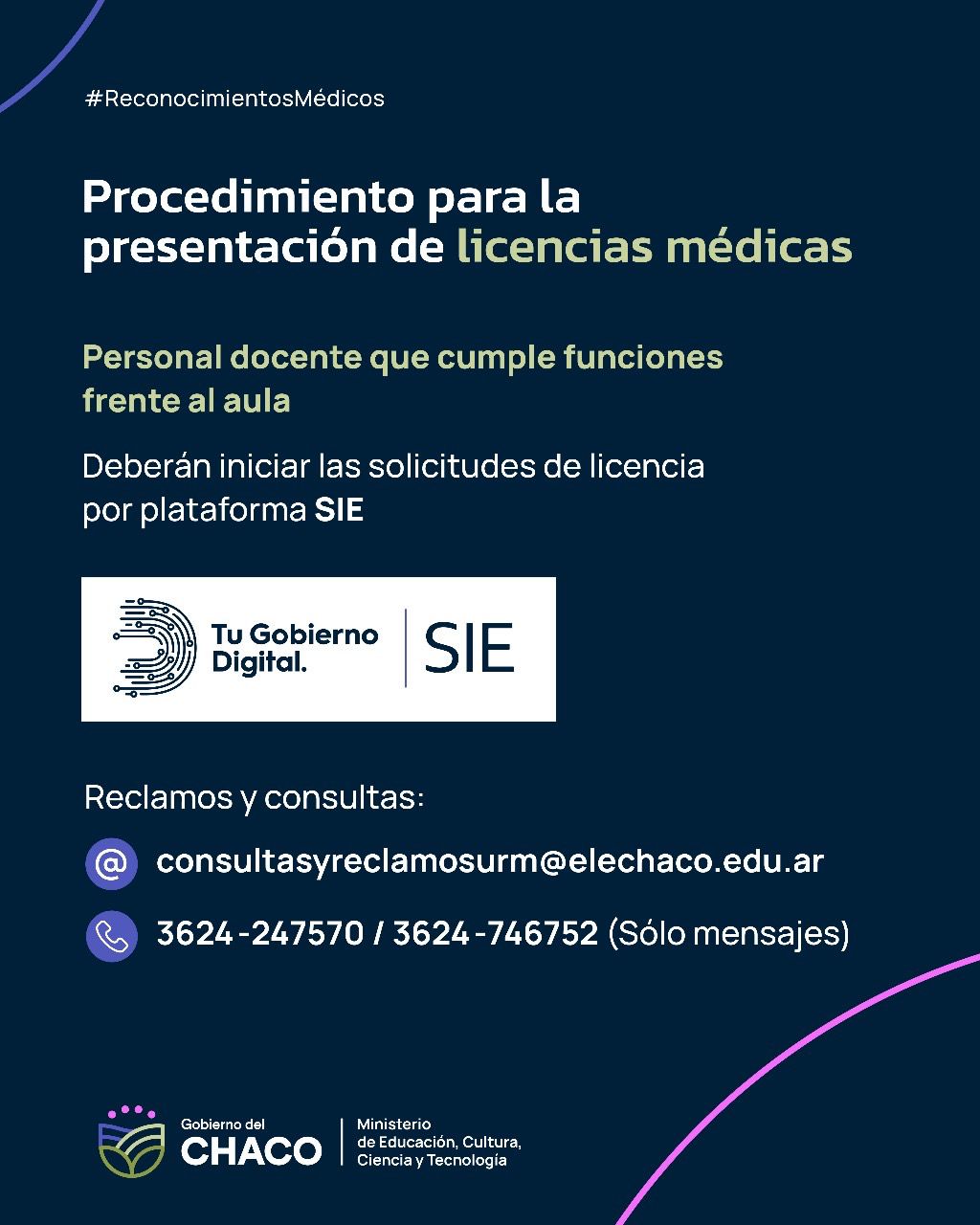EDUCACIÓN RECUERDA EL PROCEDIMIENTO PARA DOCENTES QUE NECESITEN SOLICITAR LICENCIA MÉDICA
