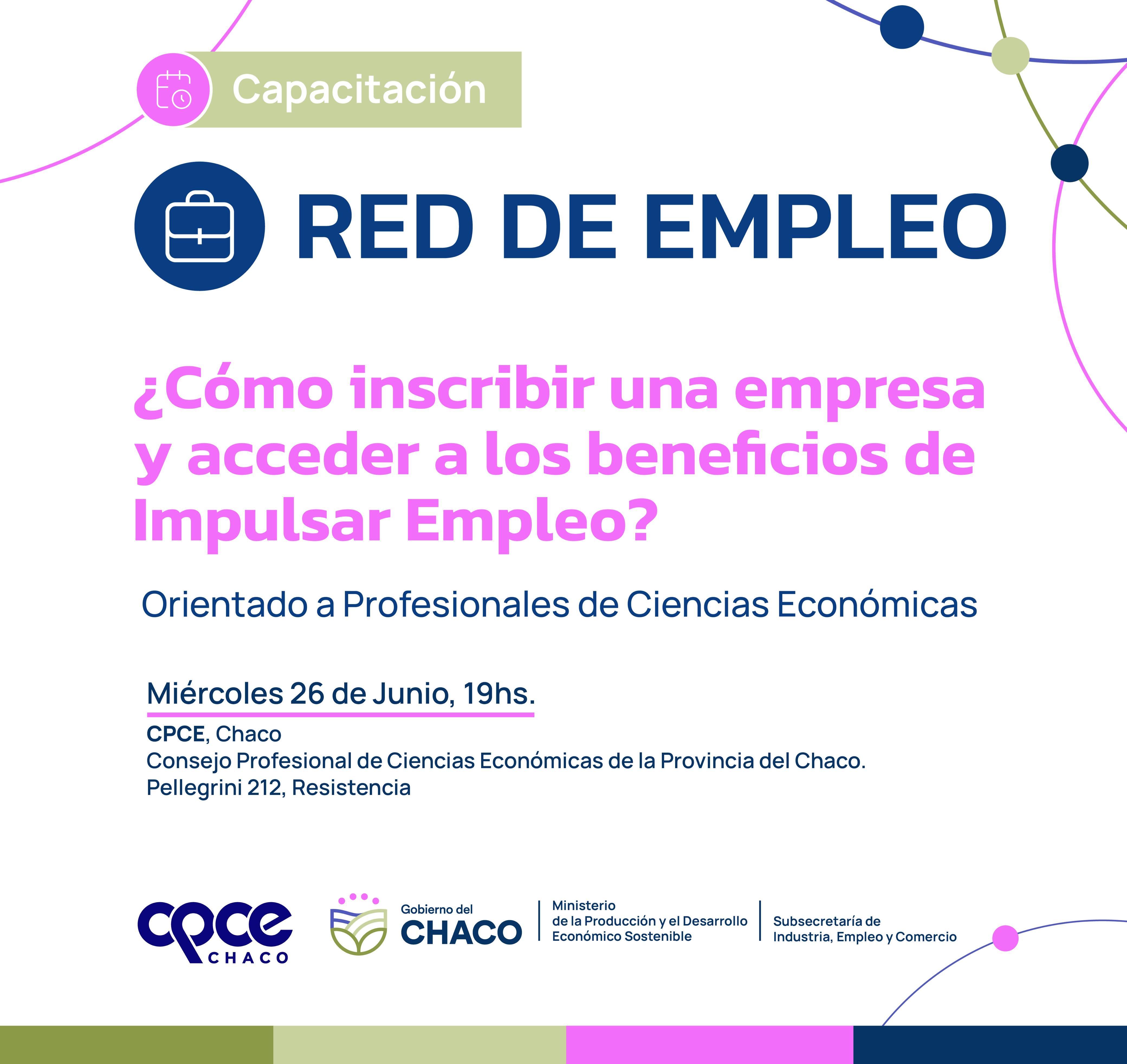 *RED DE EMPLEO: ESTE MIÉRCOLES CAPACITARÁN A PROFESIONALES DE CIENCIAS ECONÓMICAS*
