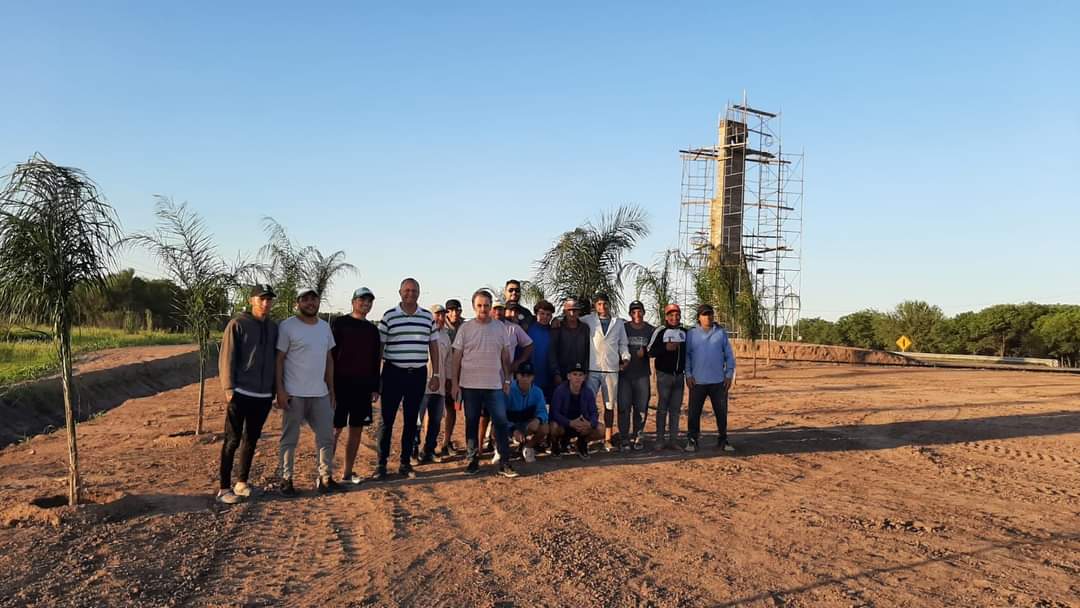 EL INTENDENTE PAPP VERIFICÓ EL AVANCE DE OBRA DEL ACCESO NORTE DE VILLA ÁNGELA