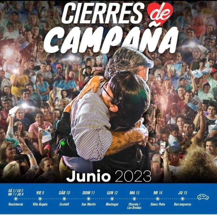 El Frente Chaqueño definió su cronograma de actos de cierre de campaña